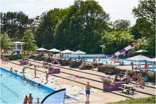 decoratieve afbeelding van Kortingsactie met zwembad de Mors